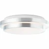 Luminaires Brilliant Éclairage Led|Plafonnier Brilliant Vilma LED Argenté, 1 lumière, Télécommandes, Changeur de couleurs