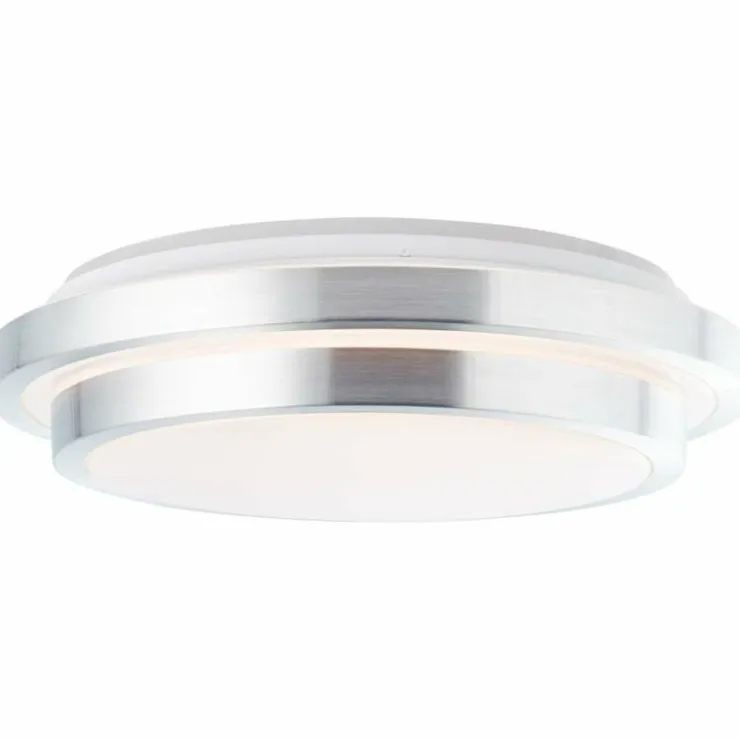 Luminaires Brilliant Éclairage Led|Plafonnier Brilliant Vilma LED Argenté, 1 lumière, Télécommandes, Changeur de couleurs