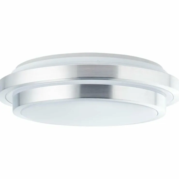Luminaires Brilliant Éclairage Led|Plafonnier Brilliant Vilma LED Argenté, 1 lumière, Télécommandes, Changeur de couleurs