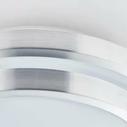 Luminaires Brilliant Éclairage Led|Plafonnier Brilliant Vilma LED Argenté, 1 lumière, Télécommandes, Changeur de couleurs
