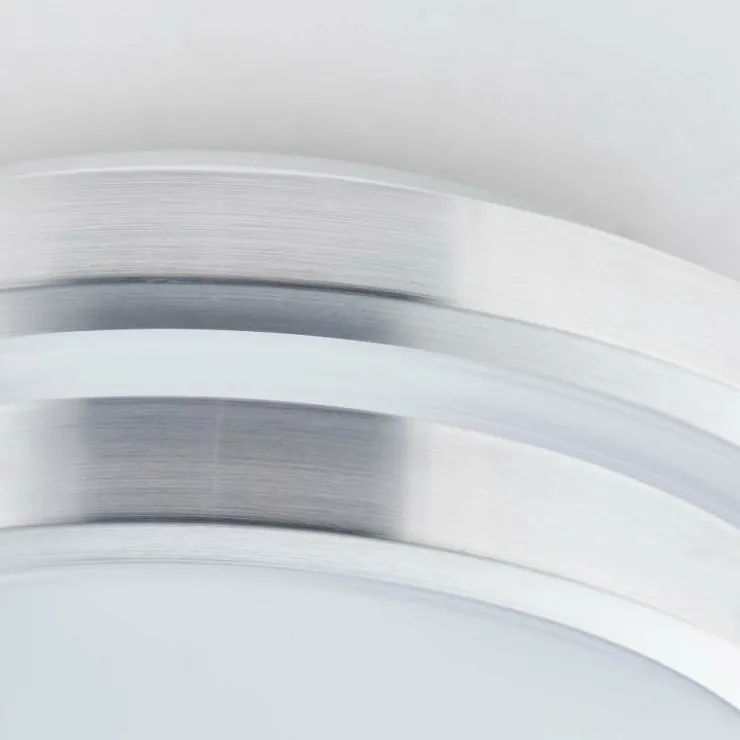 Luminaires Brilliant Éclairage Led|Plafonnier Brilliant Vilma LED Argenté, 1 lumière, Télécommandes, Changeur de couleurs