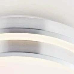 Luminaires Brilliant Éclairage Led|Plafonnier Brilliant Vilma LED Argenté, 1 lumière, Télécommandes, Changeur de couleurs
