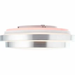 Luminaires Brilliant Éclairage Led|Plafonnier Brilliant Vilma LED Argenté, 1 lumière, Télécommandes, Changeur de couleurs