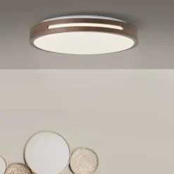 Luminaires Brilliant Éclairage Led|Plafonnier Brilliant Woodbury LED Blanc, 1 lumière