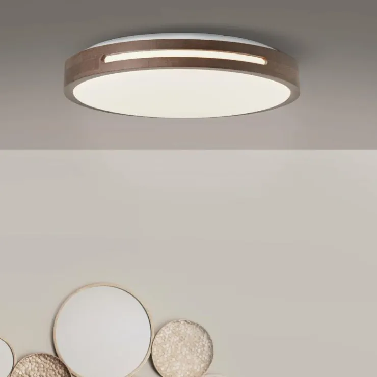 Luminaires Brilliant Éclairage Led|Plafonnier Brilliant Woodbury LED Blanc, 1 lumière