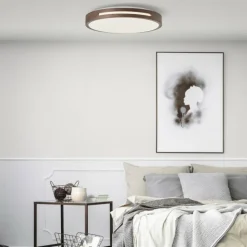 Luminaires Brilliant Éclairage Led|Plafonnier Brilliant Woodbury LED Blanc, 1 lumière