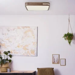 Luminaires Brilliant Éclairage Led|Plafonnier Brilliant Woodbury LED Blanc, 1 lumière