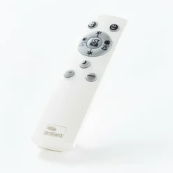 Plafonnier Brilliant-Leuchten Tessy LED Noir, 1 lumière, Télécommandes, Changeur de couleurs