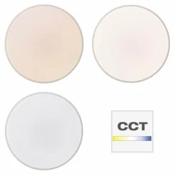 Luminaires Brilliant Éclairage Led|Plafonnier Brillliant Slimline LED Blanc, 1 lumière, Télécommandes