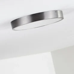 hofstein Éclairage Led|Plafonnier Broglen LED Nickel mat, 1 lumière
