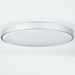 hofstein Éclairage Led|Plafonnier Buris LED Argenté, 1 lumière, Télécommandes
