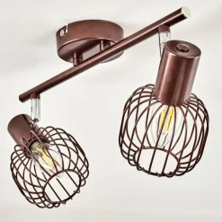 hofstein Spots Et Projecteurs|Plafonnier Cancun Brun, 2 lumières