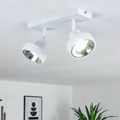 hofstein Spots Et Projecteurs|Plafonnier Chagres Blanc, 2 lumières