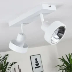 hofstein Spots Et Projecteurs|Plafonnier Chagres Blanc, 2 lumières