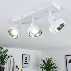 hofstein Spots Et Projecteurs|Plafonnier Chagres Blanc, 3 lumières