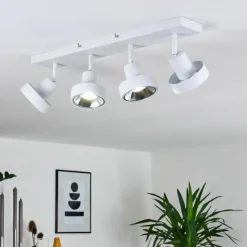 hofstein Spots Et Projecteurs|Plafonnier Chagres Blanc, 4 lumières