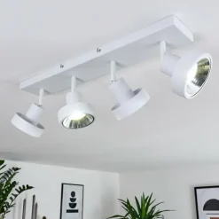 hofstein Spots Et Projecteurs|Plafonnier Chagres Blanc, 4 lumières