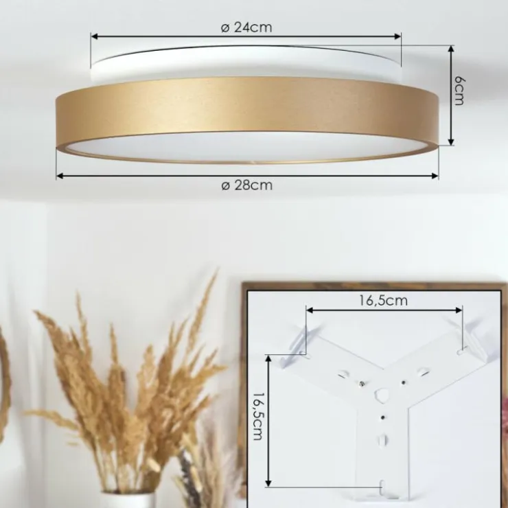 hofstein Éclairage Led|Plafonnier Charata LED Blanc, 1 lumière