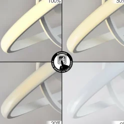 hofstein Éclairage Led|Plafonnier Cochato LED Blanc, 1 lumière