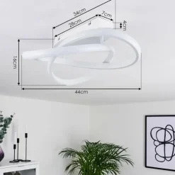 hofstein Éclairage Led|Plafonnier Cochato LED Blanc, 1 lumière