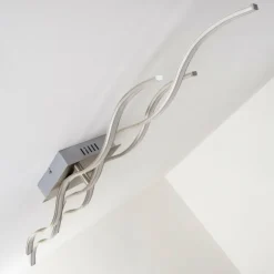 hofstein Éclairage Led|Plafonnier Coquitlam LED Nickel mat, 1 lumière