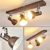 hofstein Spots Et Projecteurs|Plafonnier Danikon Brun, 3 lumières