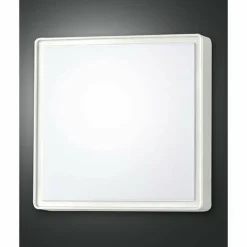 Plafonnier d'extérieur Fabas Luce OBAN Blanc, 1 lumière, Détecteur de mouvement