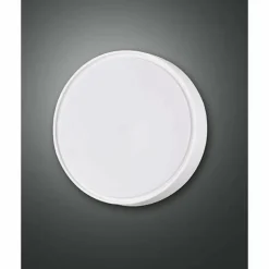 Plafonnier d'extérieur Fabas Luce HATTON LED Blanc, Détecteur de mouvement