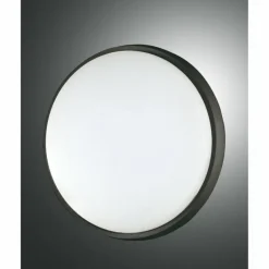 Plafonnier d'extérieur Fabas Luce Olly LED Noir, 1 lumière