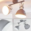 hofstein Spots Et Projecteurs|Plafonnier Dompierre Gris, Blanc, 2 lumières