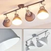 hofstein Spots Et Projecteurs|Plafonnier Dompierre Gris, Blanc, 4 lumières