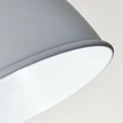 hofstein Spots Et Projecteurs|Plafonnier Dompierre Gris, Blanc, 4 lumières