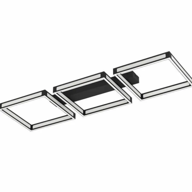 Luminaires Eglo Éclairage Led|Plafonnier Eglo ALTAFLOR LED Noir, 12 lumières