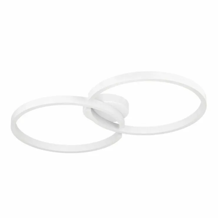 Luminaires Eglo Éclairage Led|Plafonnier Eglo AMANDOLO LED Blanc, 1 lumière, Télécommandes, Changeur de couleurs