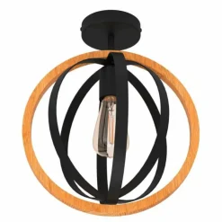 Luminaires Eglo Plafonniers|Plafonnier Eglo BASILDON Noir, 1 lumière