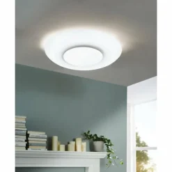 Luminaires Eglo Éclairage Led|Plafonnier Eglo BATIDA LED Blanc, 1 lumière, Télécommandes
