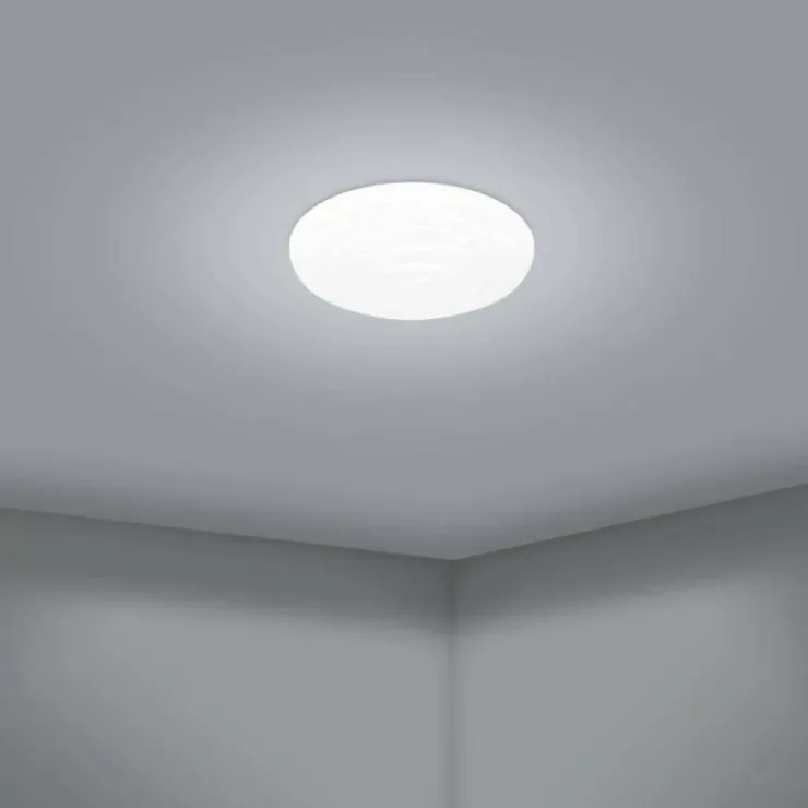 Luminaires Eglo Éclairage Led|Plafonnier Eglo BATTISTONA LED Blanc, 8 lumières, Télécommandes