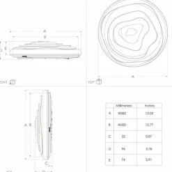 Luminaires Eglo Éclairage Led|Plafonnier Eglo BATTISTONA LED Blanc, 8 lumières, Télécommandes