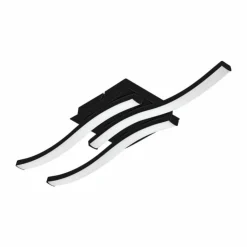 Luminaires Eglo Éclairage Led|Plafonnier Eglo CABEZAS LED Noir, 3 lumières