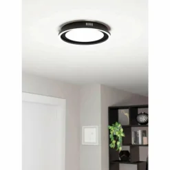 Luminaires Eglo Éclairage Led|Plafonnier Eglo CALAGRANO LED Noir, 2 lumières, Télécommandes