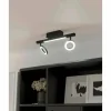 Luminaires Eglo Éclairage Led|Plafonnier Eglo CARDILLIO LED Noir, 3 lumières