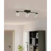Luminaires Eglo Éclairage Led|Plafonnier Eglo CARDILLIO LED Noir, 5 lumières