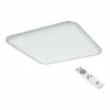 Luminaires Eglo Éclairage Led|Plafonnier EGLO COGOLETO LED Argenté, Blanc, 1 lumière, Télécommandes