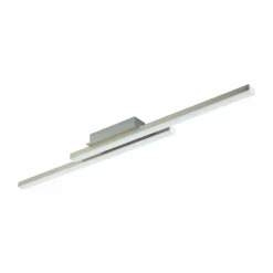 Plafonnier Eglo CONNECT FRAIOLI-C LED Nickel mat, 2 lumières, Changeur de couleurs