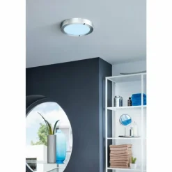 Plafonnier EGLO connect FUEVA-C LED Chrome, 1 lumière, Changeur de couleurs