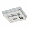 Luminaires Eglo Éclairage Led|Plafonnier Eglo FRADELO LED Chrome, Aspect cristal, 1 lumière