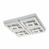 Luminaires Eglo Éclairage Led|Plafonnier Eglo FRADELO LED Chrome, Aspect cristal, 1 lumière