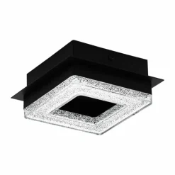 Luminaires Eglo Éclairage Led|Plafonnier Eglo FRADELO LED Noir, 1 lumière