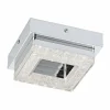 Luminaires Eglo Éclairage Led|Plafonnier Eglo FRADELO LED Chrome, Aspect cristal, 1 lumière