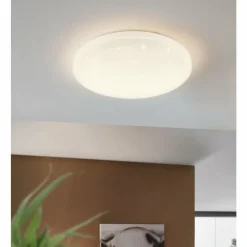 Luminaires Eglo Éclairage Led|Plafonnier EGLO FRANIA-S LED Blanc, 1 lumière